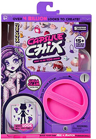 Famosa Capsule Chix - Giga Glam, muñeca Sorpresa con Experiencia unboxing para niñas a Partir de 5 años 700015397