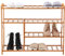 BAKAJI Scaffale Scarpiera Portascarpe Casa Multiuso 5 Ripiani Legno di Bambu Dimensione 80 x 26 x 69 cm Colore Bamboo Naturale
