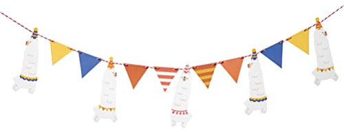 Lama-Banner -Wimpelkette -Party- Kinderzimmer Dekoration Geburtstag Party Dekoration Zubehör für Kinder (Alpaka) Geburtstag Party Supplies