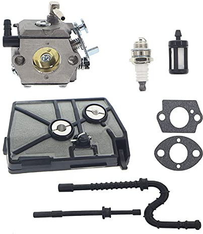 Masnln Carburateur 028 pour tronçonneuses Stihl 028 028AV 028WB, pour tondeuse Tillotson HU-40D, WT-16B avec filtre à air 028AV