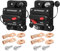 DaierTek Lot de 2 disjoncteurs 100 A 12 V – 48 V CC 12 V 100 A en ligne avec réinitialisation manuelle étanche pour bateau, traîne, voiture, camping-car, ATV audio