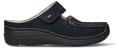 Wolky Comfort Extra Komfort Roll Slipper - 13800 Nubukleder blau - 42
