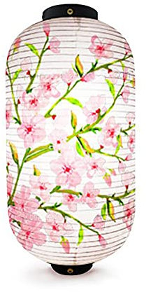 Jingyun Hängelaterne im traditionellen japanischen Stil, Sushi-Dekoration, festlicher Hängelampenschirm, Papier-Lampenschirm, Sakura, 30 x 45 cm, Q08