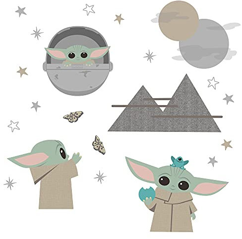 Lambs & Ivy Star Wars The Mandalorian The Child/Baby Yoda Wandaufkleber