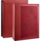 Artmag Fotoalbum, 10 x 15 cm, 300 Fotos, extra großes Fassungsvermögen, Ledereinband, Hochzeitsfotoalben, für 300 horizontale Fotos (10 x 15 cm), Rot