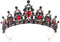 Krone Damen, Krone Halloween, Rot Kristallkrone, Gothic Krone, Vintage Krone, Diadem Halloween, Queen Tiara Krone, für Hochzeit, Abschlussball, Halloween, Party