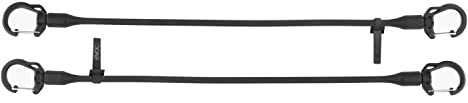 EVOC CARGO STRAPS Spanngurte, Gurtband (elastische Gurtbänder, Befestigungsgurt für EVOC COMMUTE Rucksäcke, mit rotierenden Karabiner-Haken, integriertes Zugband, Gewicht: 20 g), Schwarz