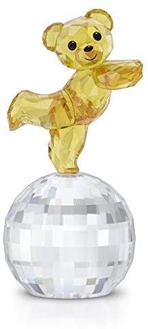 Swarovski Kris Bär Auf in die Disco, Ornament mit Strahlenden Kristallen