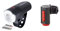 SIGMA Sport - Aura 30 | LED Fahrradlicht 30 Lux | Schwarz & Fischer Twin Fahrrad-Rücklicht mit 360° Bodenleuchte für mehr Sichtbarkeit und Schutz, aufladbarer Akku