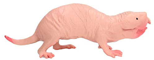 Mrisata Kunststoff-Maulwurf-Figur, Kunststoff-Maulwurf-Figur, Spielzeug-Simulation, Statischer Vollkern, Nackter Maulwurf, Modell Kinder, Sandtisch, Ornamente, Simulation,