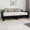 ZEYUAN Tagesbett Ausziehbar, Schlafsofa, Couch Mit, Bettsofa, Sofa Bed, Sofabett, Daybed, Schlafcouch, Jugendbett, Couch Bett, Schwarz Massivholz Kiefer 2X(90x200) cm