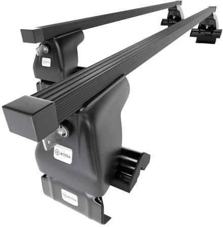 Mossa - Stahl-Dachträger kompatibel mit Dodge RAM 1500 Pick-Up (2009-2018) - schwarz Dachträger Dachgepäckträger - ohne Montagelemente