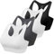 HBselect Sport BH Bustier Damen Bralette Nathloser mit Polstern Sportbekleidung Baumwolle ohne Bügel atmungsaktiv Joggen Yoga Jumping Fitness Schwarz Weiß*2 Grau L