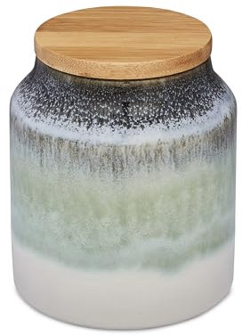 Cooksmart Ceramic Canister | Tea & Sugar Canisters For All Kitchens | Coffee & Tea Storage Jars With Modern Designs