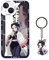 ALcoRy Anime Phone Case Compatible with iPhone 14 Pro Max, Cute Shinobu Cartoon Case with Kawaii Keychain，Soft TPU Protective Cover for Girls Boys Kids (14PM, Shi)