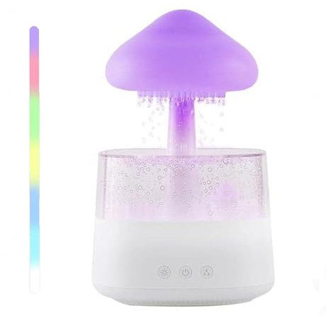 Raining Cloud Night Light, Luci A Led A 7 Colori 450ml,Funzione Cronometraggio Umidificatore Economico, For Il Relax Del,White