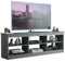 Madesa TV-Ständer mit 6 Ablagen und Kabelmanagement, für Fernseher bis 75 Zoll, TV-Bank aus Holz, 60 cm x 38 cm x 180 cm - Grau