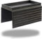 DETOR home and living Sofa Arm Tray, foldable TV table Tray with Capacious 31.5 x 13.5 cm Storage Box, Bamboo Grain Stained Black Color, Enhanced Nonslip Felt Bottom, Sturdy Bamboo Slats