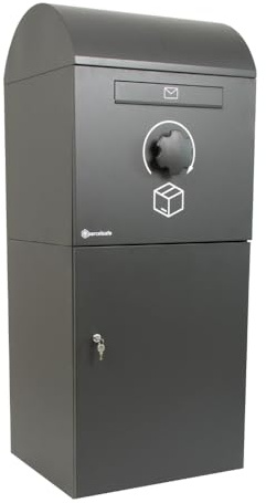 Parcelsafe XL Anthrazit - Paketbox - Für extra große Pakete - 5 Jahre Garantie - Diebstahlsicherung Technologie - Paketbox für Wand- oder Bodenmontage - aus Aluzink