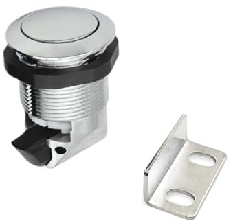 Serrature per armadi a pressione in metallo per camper senza chiave Pomello per armadio RV Chiusura a scompartimento serrature hardware a pulsante serrature per armadi