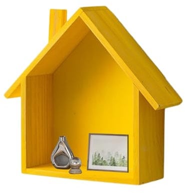 Zuasdvnk Scaffale per miniature, in legno, rustico, decorazione per mensole, piccola mensola decorativa per la cameretta dei bambini, cartello per casa colonica con design unico