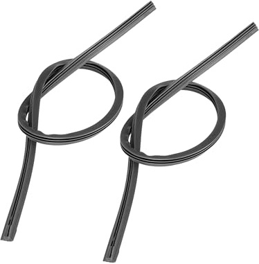 A ABSOPRO 2 Stück 650 mm, 8 x 10 mm, 3-teilige Gummi-Wischerblätter, Ersatzteil