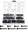 VooGenzek 180 Pièces M3.5 Kit de Vis à Bois À Filetage Épais, Vis Cruciformes, Vis Autotaraudeuses, pour Cloisons SèChes, Meubles En Bois, Noir