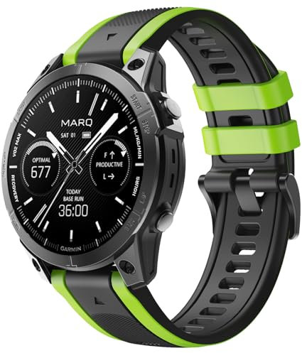 ANBEST Cinturino per Garmin Fenix 6 Pro/Fenix 7 Pro/Fenix 5/6/7, Bracciale di Ricambio Quick Fit da 22 mm in Silicone per Garmin Forerunner 945/965/955/Epix Gen 2/Instinct 2/Approach S62/S60