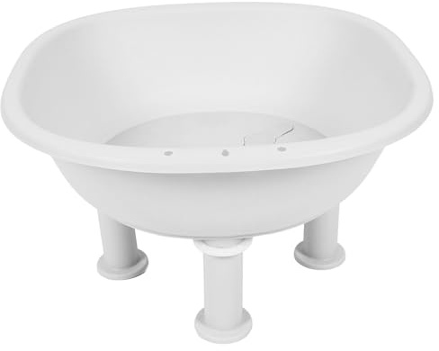 OPPWONG Sitzbad, rutschfeste Sitzbadewanne, Sitzbad, Postpartale Sitzbadewanne, Sitzbadesitz für Hämorrhoiden-Pflege nach der Geburt (White)