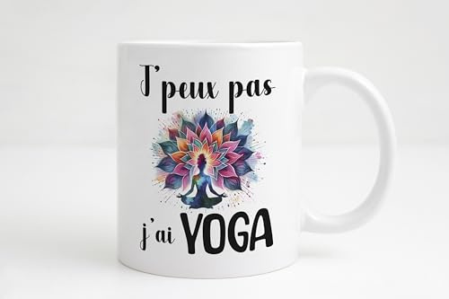 Groovy crea Mug yoga. Cadeau prof de yoga. Idée cadeau yogi. Tasse a café yoga. Je peux pas j'ai yoga. Cadeau femme yoga noël anniversaire original