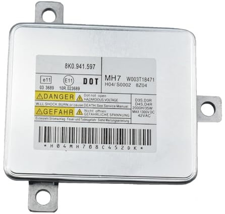 QASULER Ballast de Lampe de Phare, for Audi, A3 2008-2013 A4 2007-2011, for VW, 8K0941597 8K0941597C 2048703226 Ballast Au Xénon pour Véhicule(8K0941597)