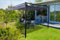 Cazeboo Pergola/Tonnelle autoportée Noosa, 400 x 300 cm, Gris Clair, Tonnelle de Jardin en Acier, Surface Couverte 12m²
