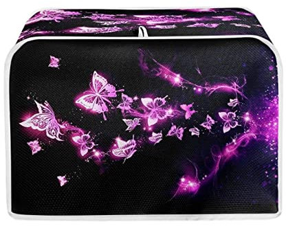 Copre per tostapane viola 4 fette decorative per elettrodomestici da cucina accessori tostapane modello asetico farfalla