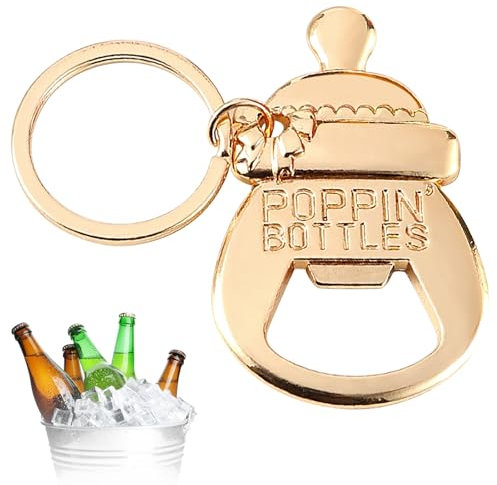 Alovez Schlüsselanhänge Babyflaschen Flaschenöffner, Bier Geschenke für Männer, Bieröffner lustig, Biertrinker Geschenk für Partys, Neugeborenes Geschenke