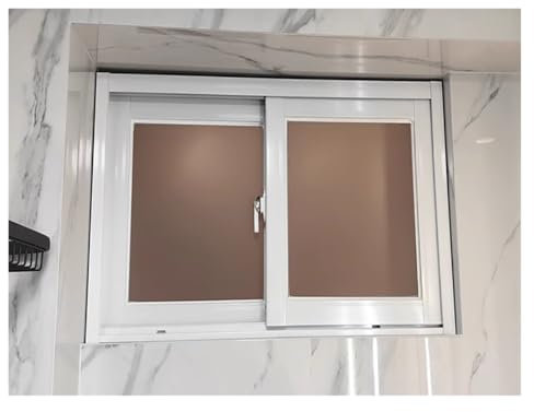WAHHWF Schiebefenster Fenster Window Kellerfenster Kleines Schiebefenstergitter für den Keller, horizontale Schiebefenster mit Schlossriegel, Ersatzfenster aus Aluminiumrahmen für Häuser, f