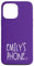 Emily's Phone Emily Personalized Name White Purple Case for iPhone 13 Pro Max