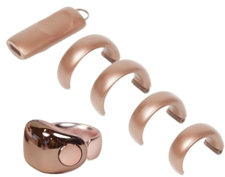 FANSHINUO Intelligente Tasbih-Ringe mit digitalem Bildschirm, 5 austauschbare Größe, Aufladen und tägliche Gebetserinnerungen, wasserdichte intelligente Ringe