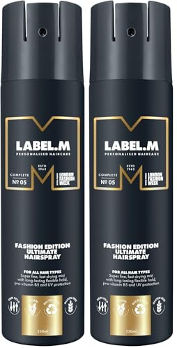 LABEL.M Fashion Edition Ultimate Hairspray 250ml (Pack of 2)