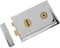 Yale Locks P334 Rim Lock Chrome Finish 156 x 104 mm Visi Pack