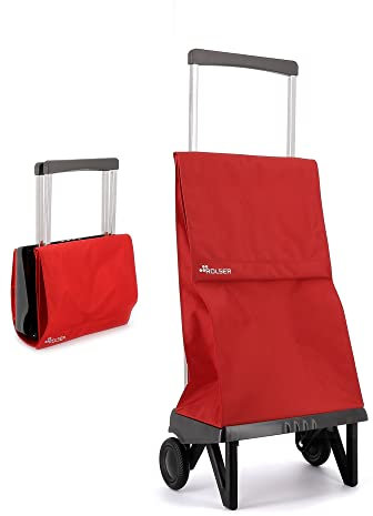 Klappbarer Einkaufstrolley Rolser Plegamatic MF 2 Räder - Rot