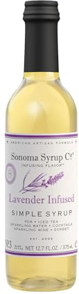 Sonoma Syrup - Lavender Infused Syrup (375 ml) - hochwertiger Lavendelsirup aus Lavendel und cremigen Vanilleextrakt