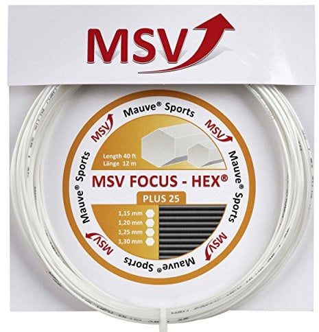 MSV Saitenset Focus-HEX Plus 25, Weiß, 12 m, 0355260135300006