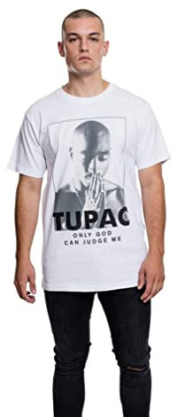 Mister Tee Homme 2pac Prayer Tee T Shirt, Blanc, L EU