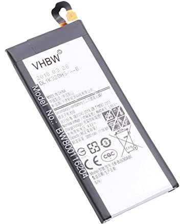 vhbw Akku kompatibel mit Samsung Galaxy SM-J530F/DS, J5 Pro, J5 Pro 2017 Duos TD-LTE Handy Smartphone Telefon (3000 mAh, 3,85 V, Li-Polymer)