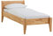 DICO Massivholz Einzelbett Komfortbett Seniorenbett 450.03, Kernbuche geölt Größe 100x200 cm