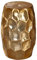 FineBuy Beistelltisch 30 x 47 x 30 cm Aluminium Dekotisch orientalisch rund, Kleiner Hammerschlag Abstelltisch, Designer Ablagetisch Metall modern, Kleiner Anstelltisch schmal