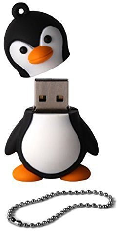 TuDu Clé USB 16 GO Pingouin Bébé USB 2.0 Stockage Memory Stick Fantaisie Noir et Blanc