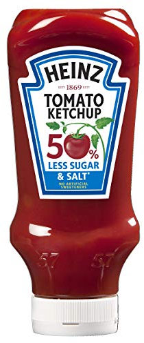 Heinz Tomato Ketchup 50% less sugar and salt, 800 ml