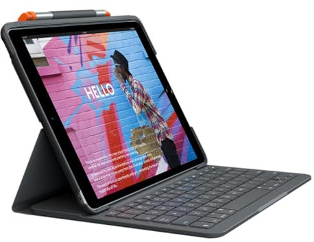 Logitech Slim Folio Graphite Bluetooth QWERTZ Suisse