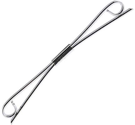 Stilvolle Männer Krawatte Hemd Pin Krawatte 6 cm Kragen Bar Clip Verschluss Silber Stil D
